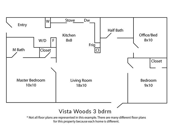 Vista Woods - Floor Plan